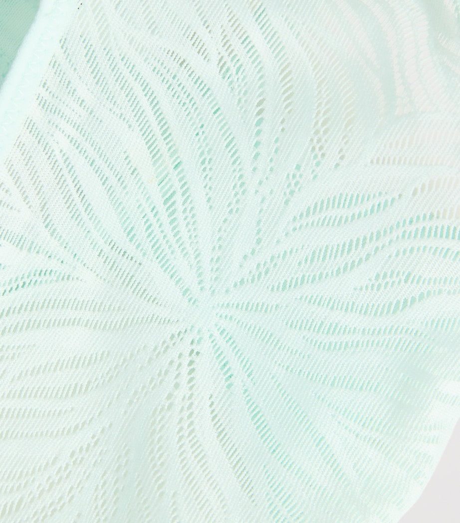 Calvin Klein Blue Sheer Marquisette Thong