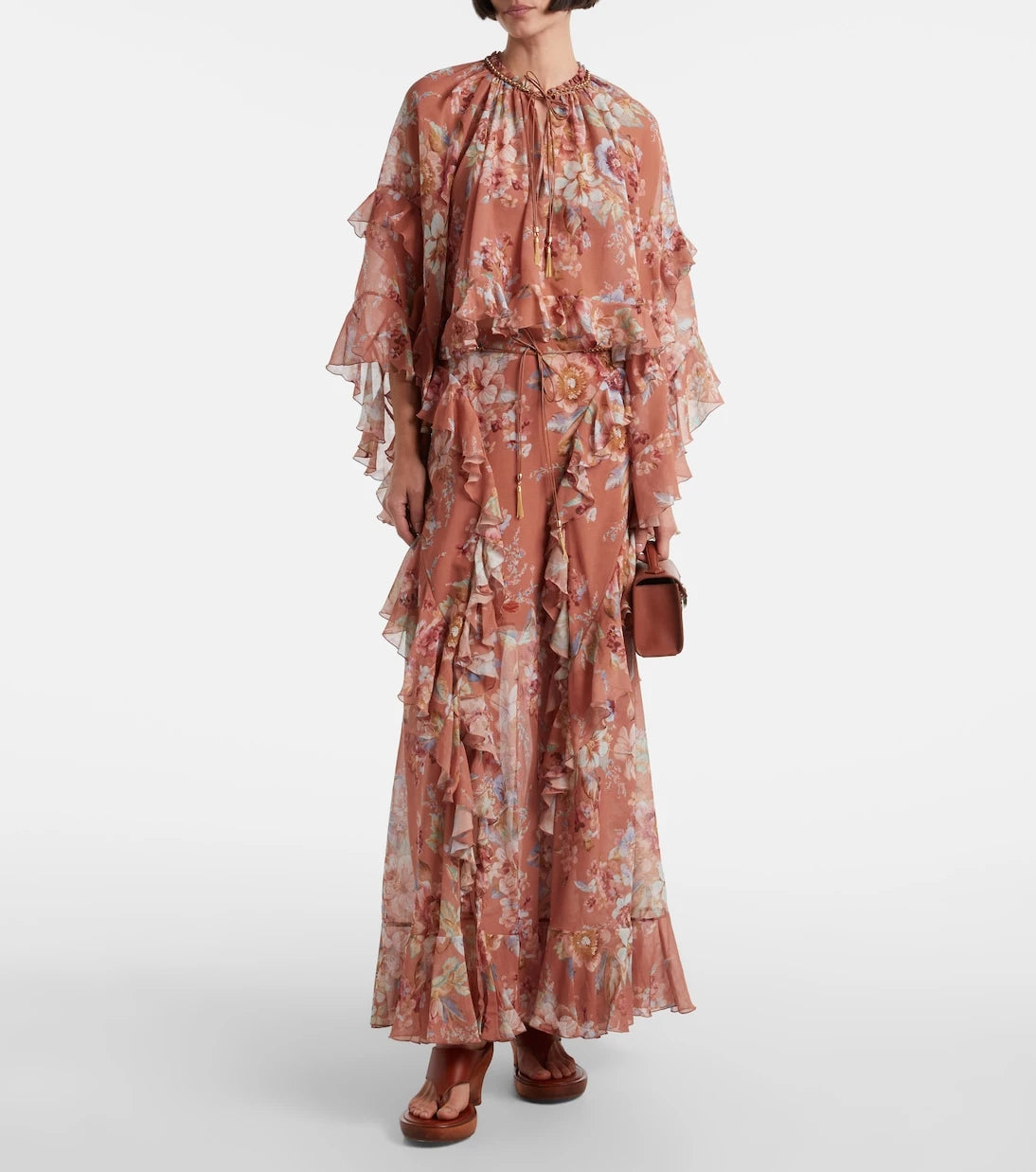 Zimmermann - Awaken floral cotton and silk blouse
