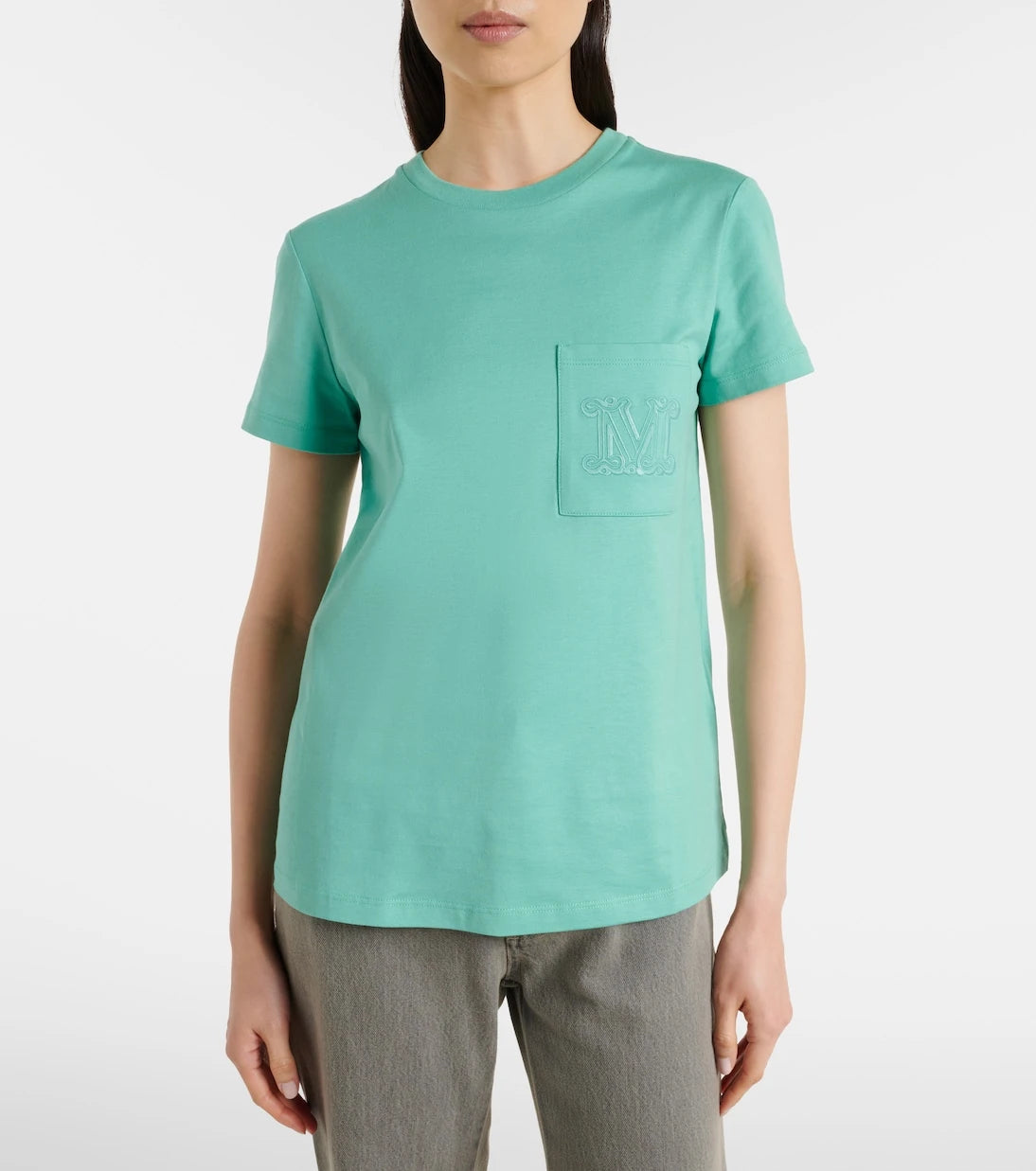 Max Mara - Papaia embroidered cotton jersey T-shirt