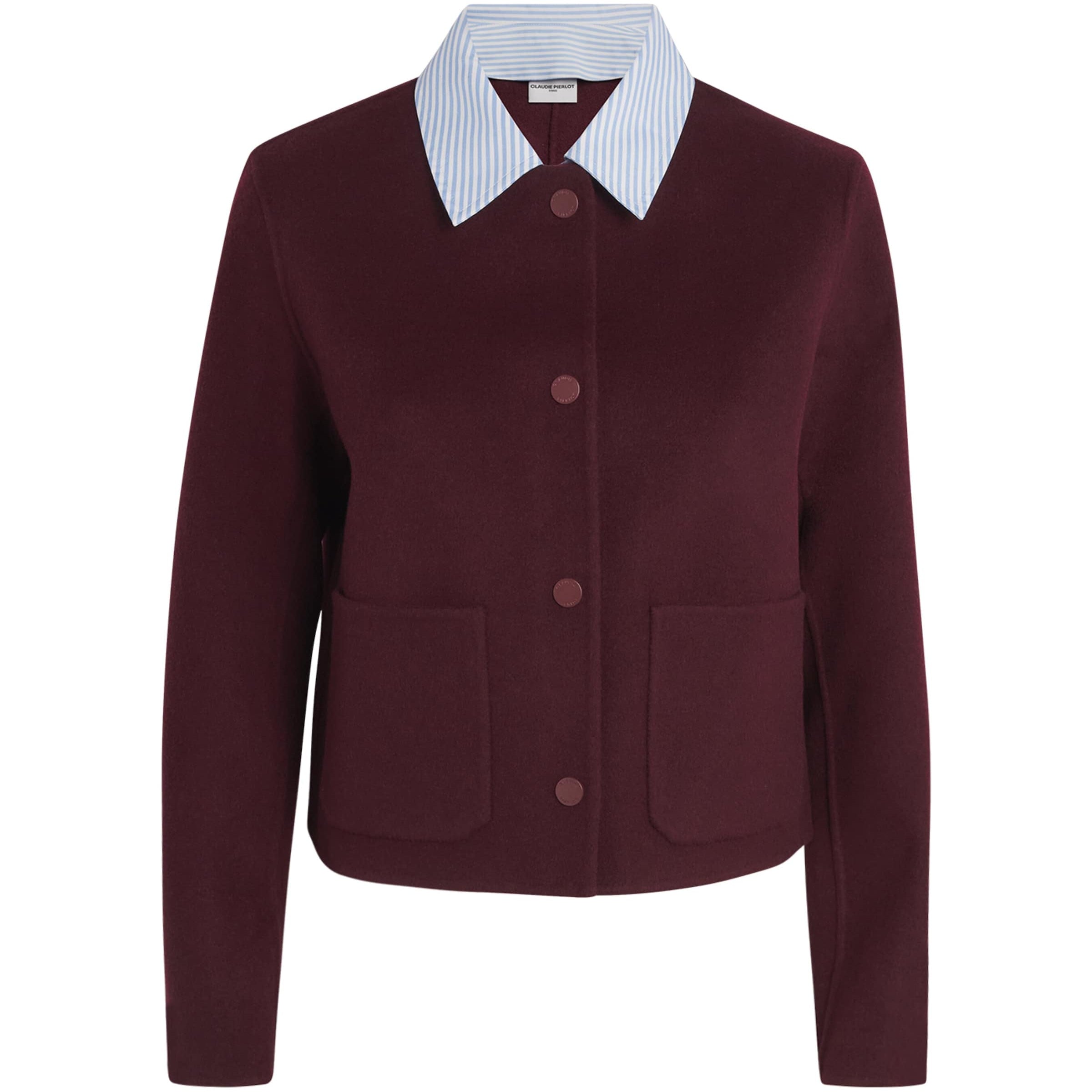 Claudie Pierlot Brown Wool Collared Jacket