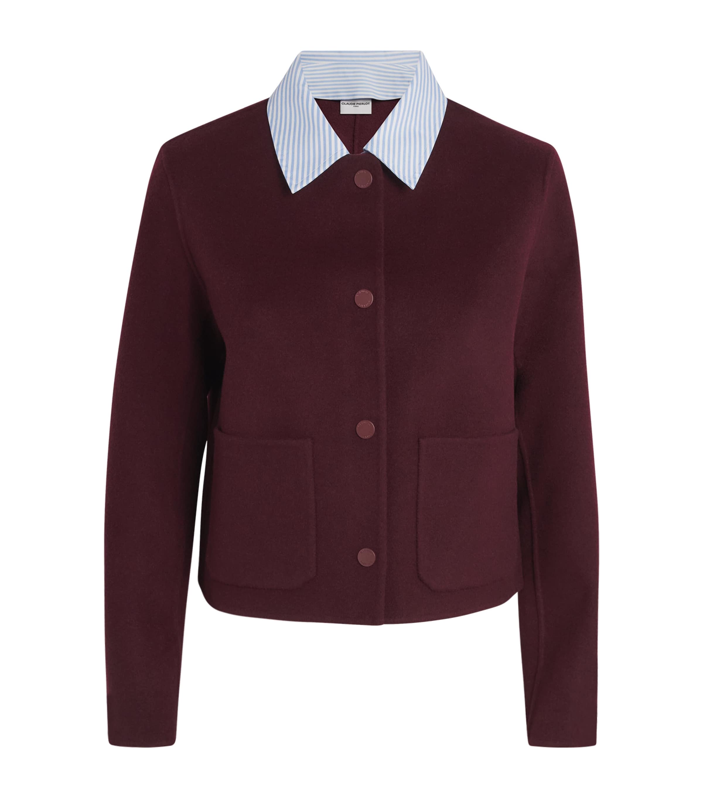 Claudie Pierlot Brown Wool Collared Jacket