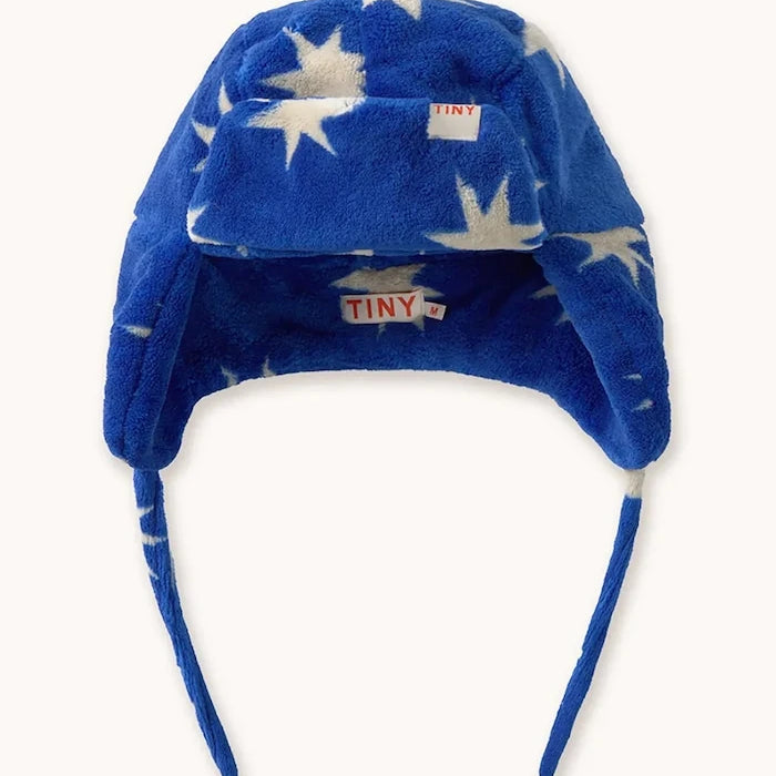 Детска шапка Tinycottons STARS EARFLAP BEANIE