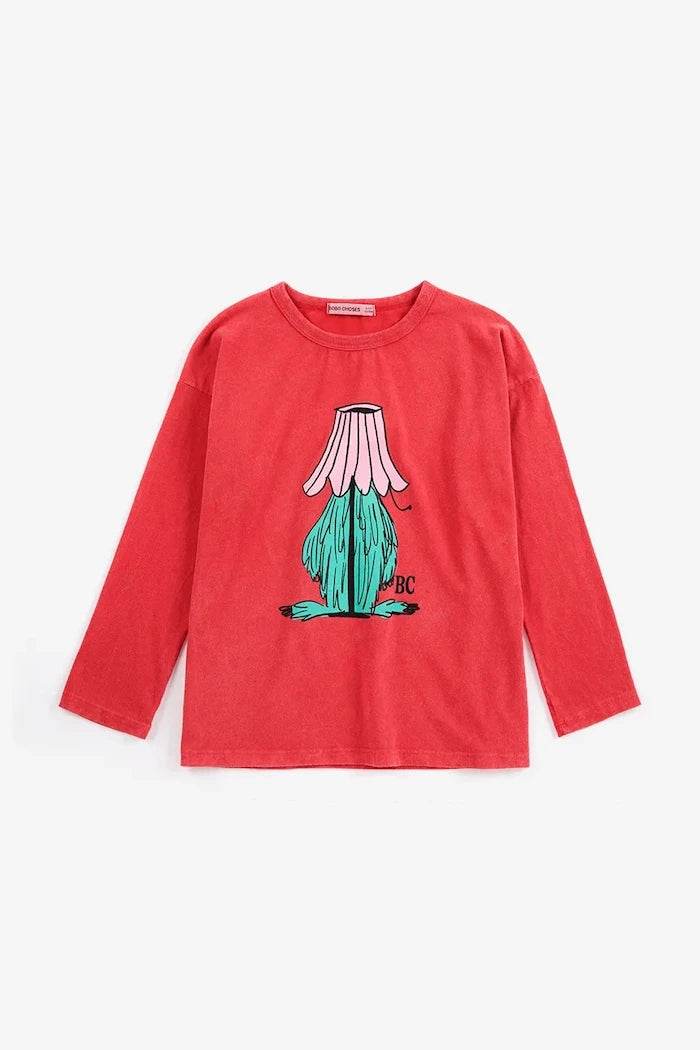 Bobo Choses Çocuklar için Pamuklu Uzun Kollu Bluz Hidden Monster