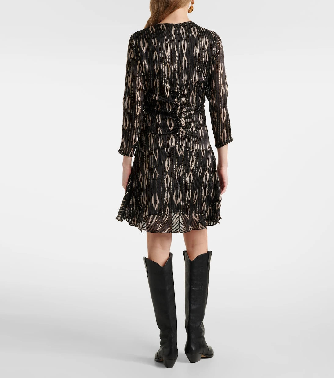 Isabel Marant - Octavia snake-effect silk-blend minidress