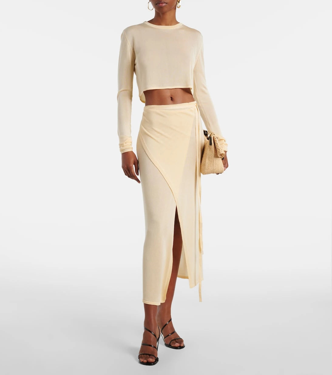 The Frankie Shop - Kazel knitted cropped top