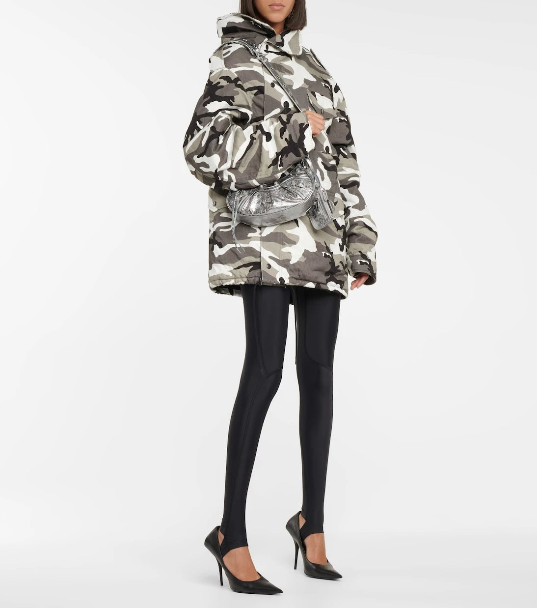 Balenciaga - حقيبة كتف Le Cagole XS من الجلد