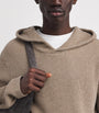 PAIGE Brown Merino-Cashmere-Blend Ojai Hoodie