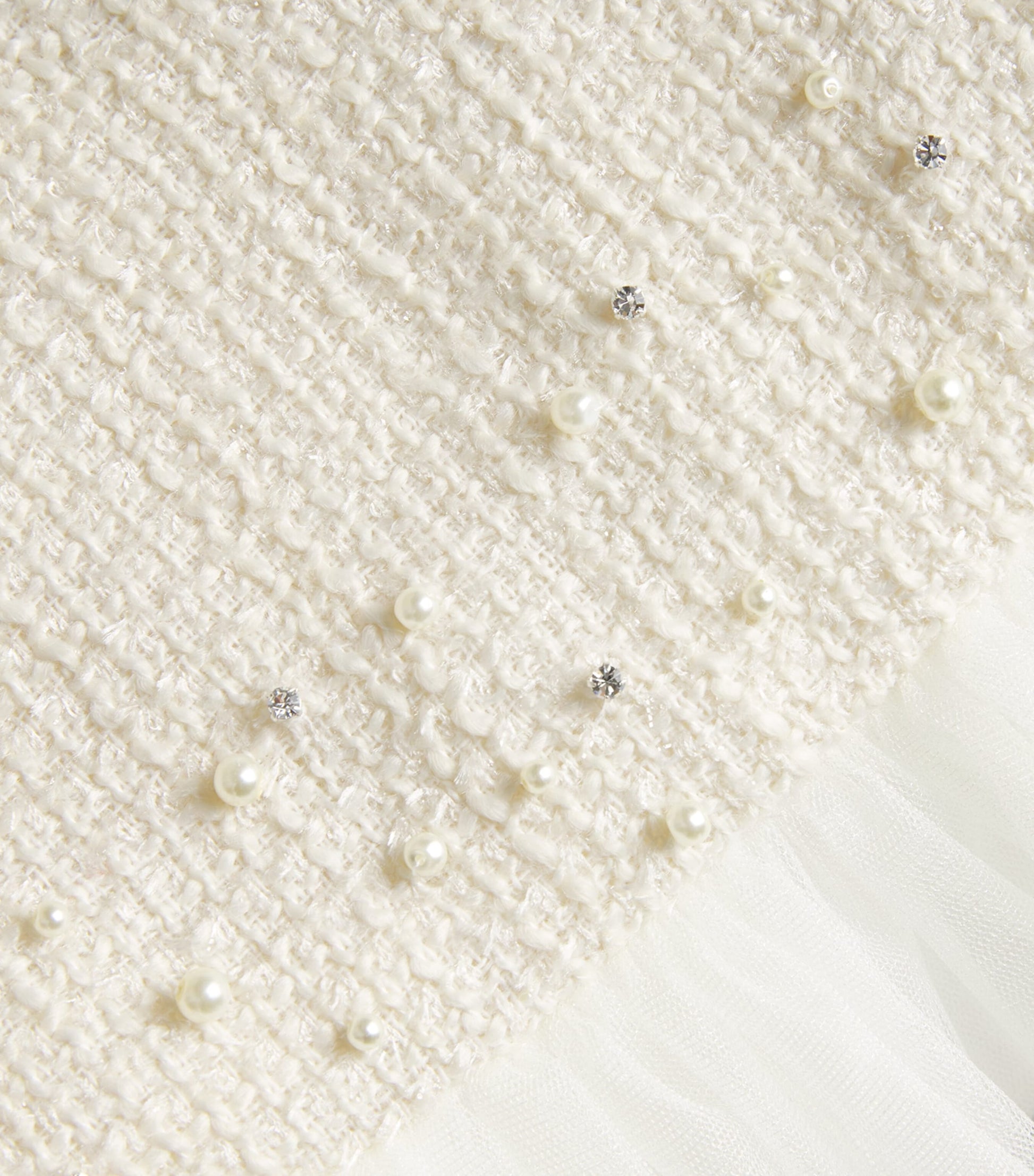 Ivory Long-Sleeve Ruffle Dress (2-14 Years)