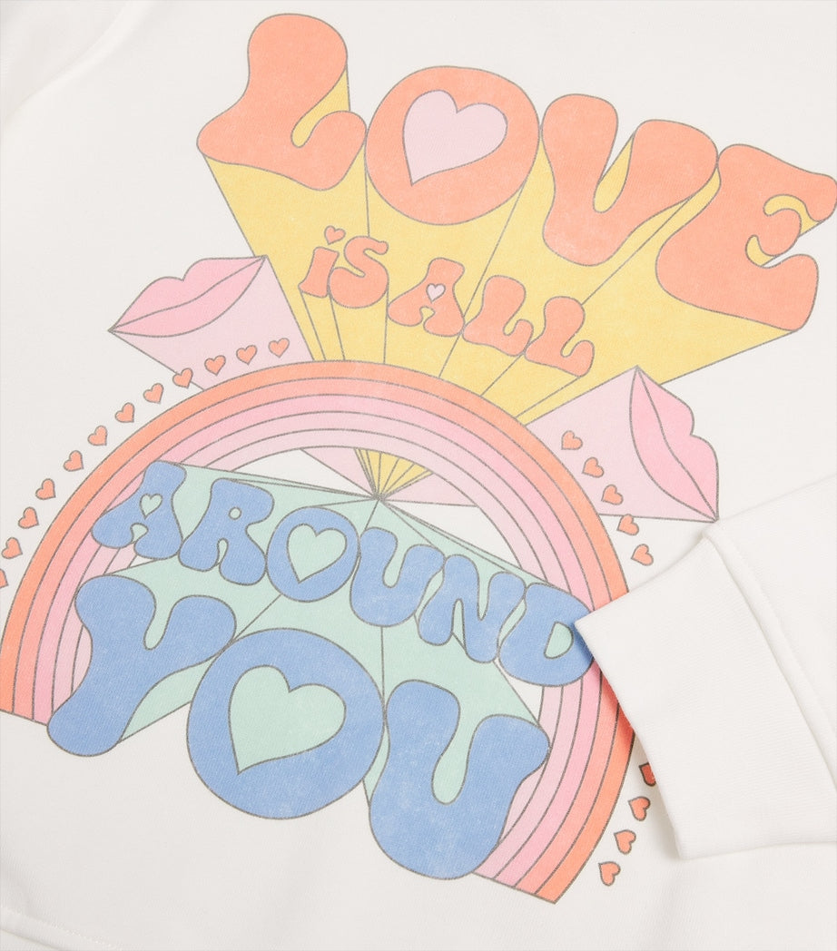 Organic Cotton Love Is All Around Sweatshirt (3-14+ Years)