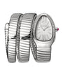 Bvlgari Stainless Steel and Diamond Serpenti Tubogas Watch 35mm