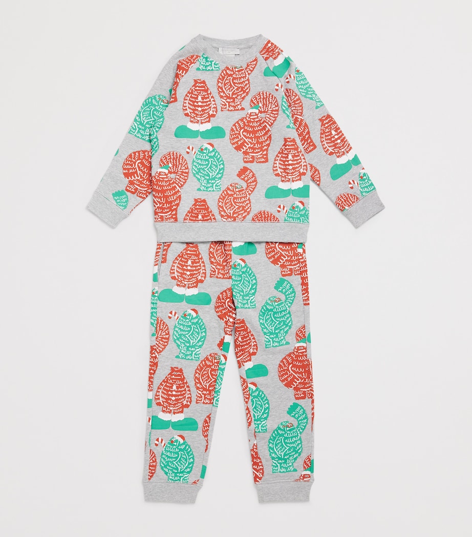 Organic Cotton Santa Print Sweatpants (3-14 Years)