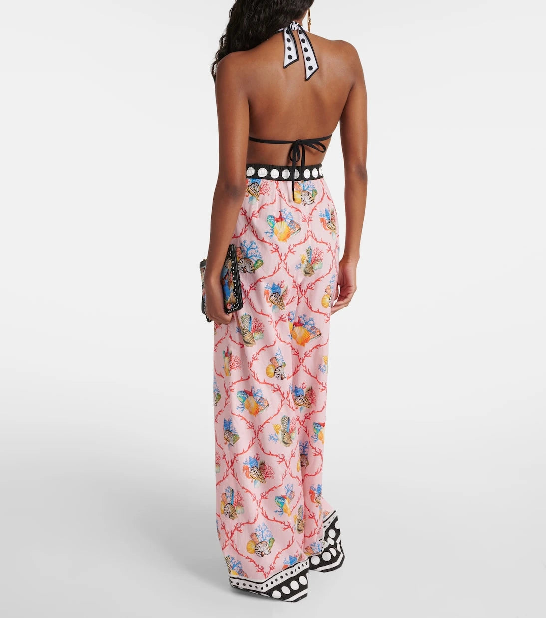 Dolce&Gabbana - Capri printed cotton palazzo pants