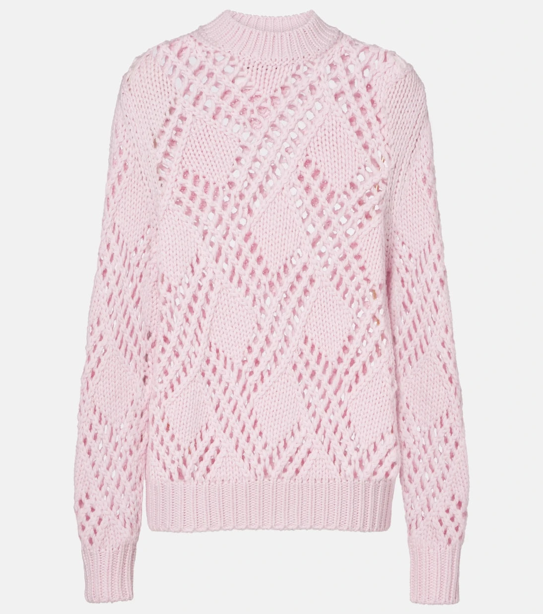 Jil Sander - Lace-trimmed virgin wool sweater