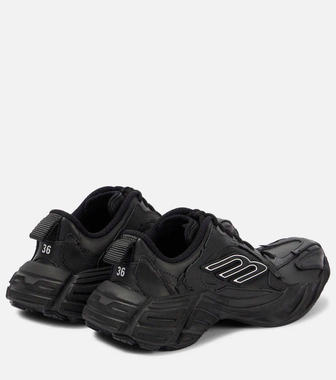 Balenciaga - Monday leather sneakers