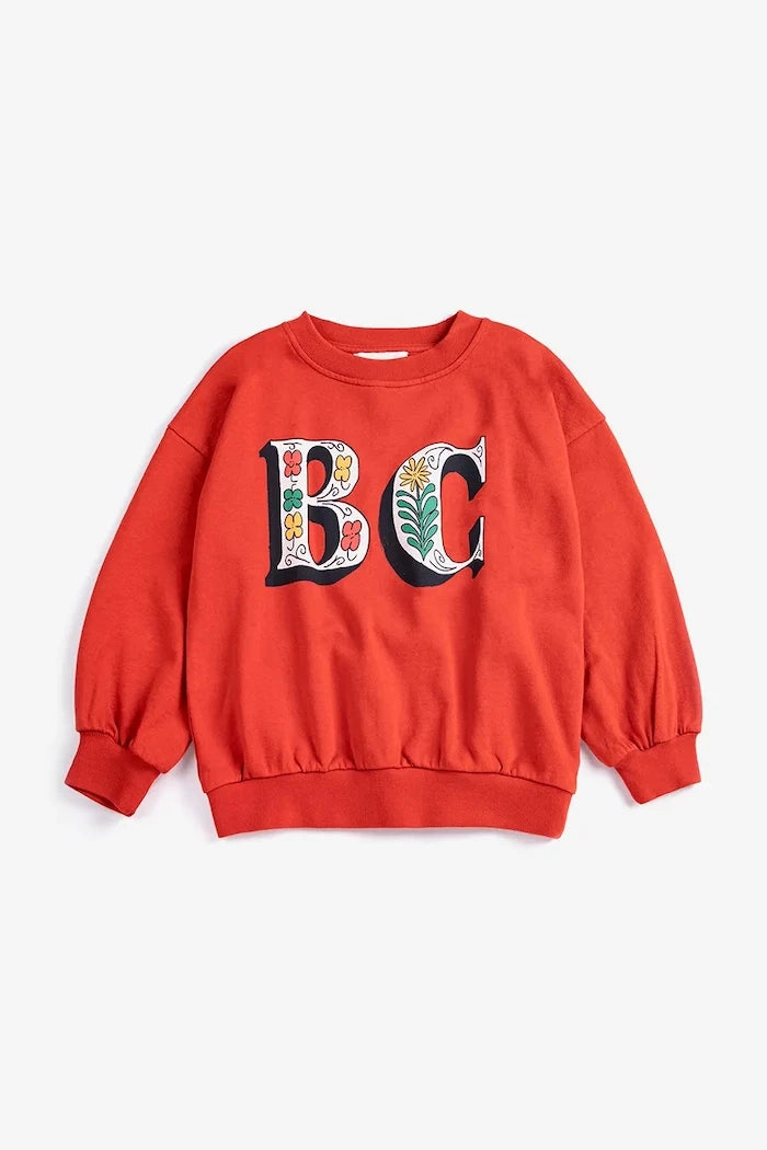 Детски памучен суичър Bobo Choses Spring Letters