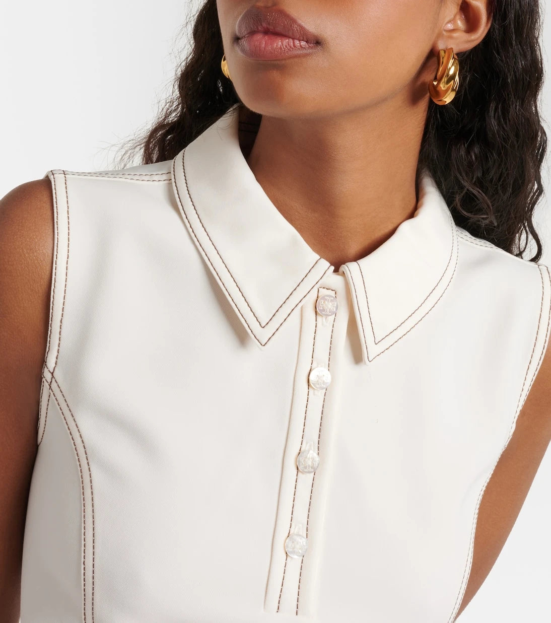 Tory Sport - Belted sleeveless polo dress