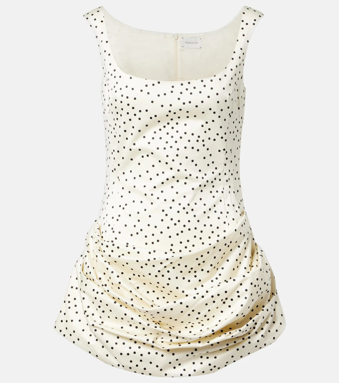 Magda Butrym - Polka-dot ruched cotton minidress