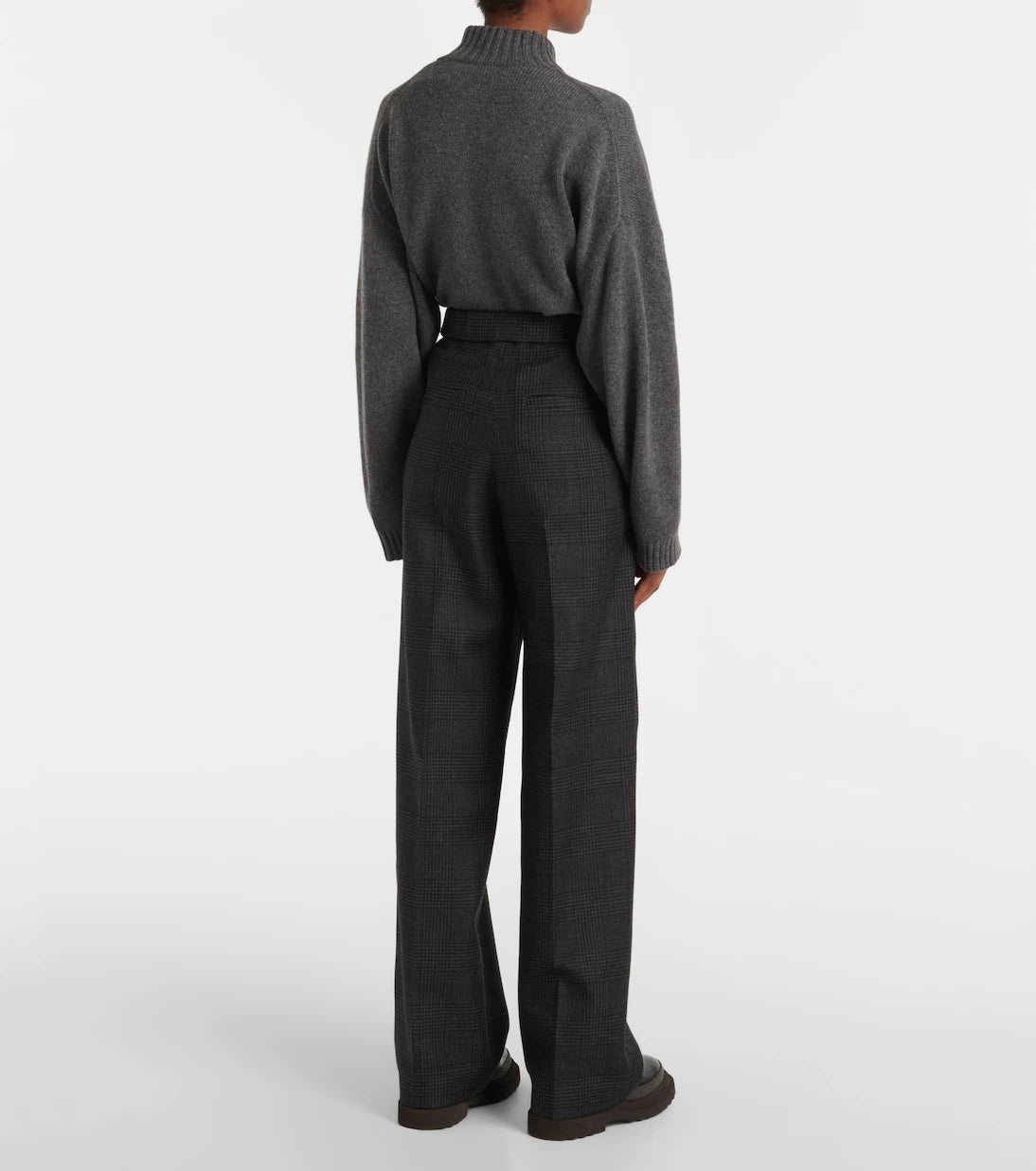 Brunello Cucinelli - High-rise wool wide-leg pants