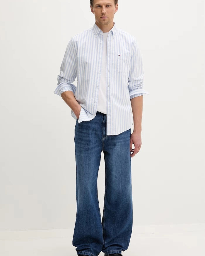 Tommy Jeans erkek pamuk gömlek