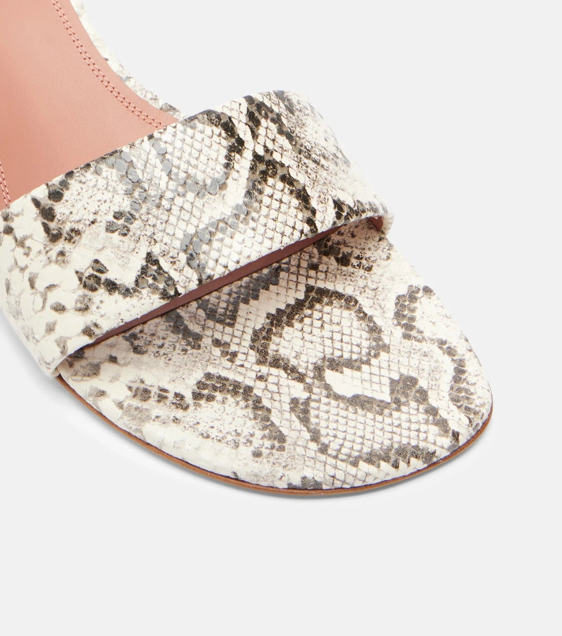 Amina Muaddi - Andreea snake-print leather mules