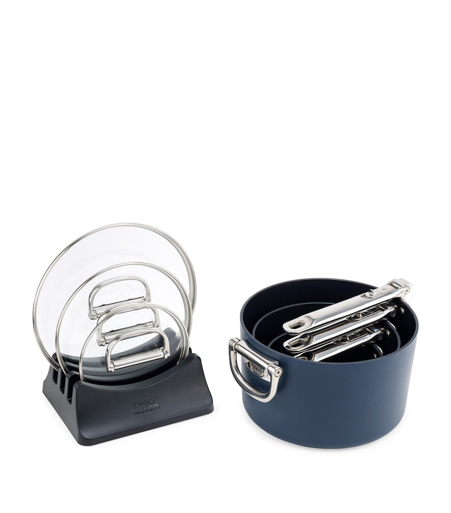 Set of 3 Space Non-Stick Saucepans