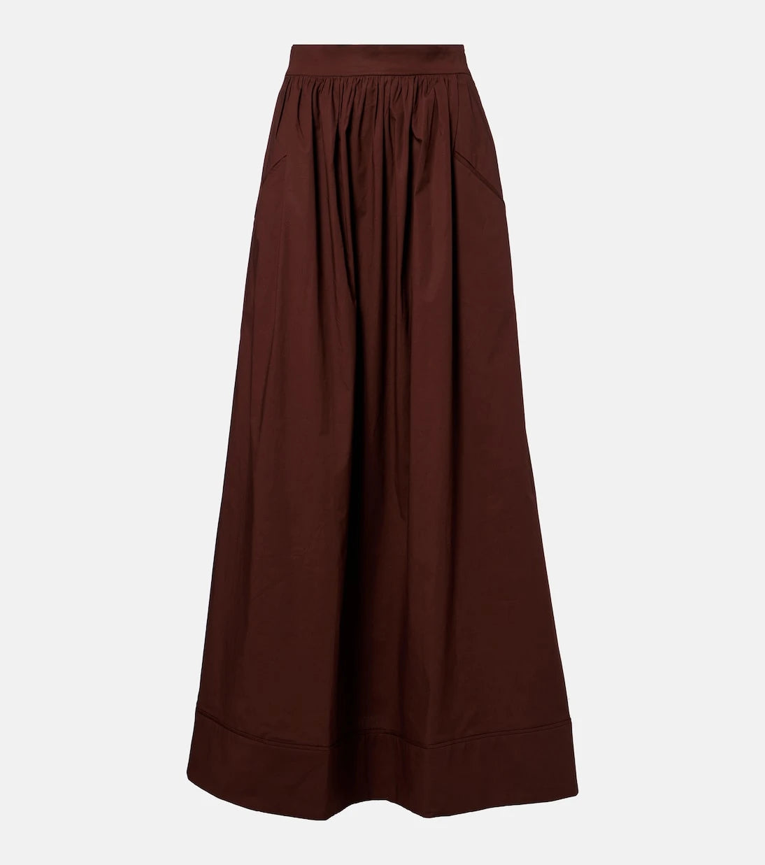 Adriana Degreas - Pleated cotton maxi skirt