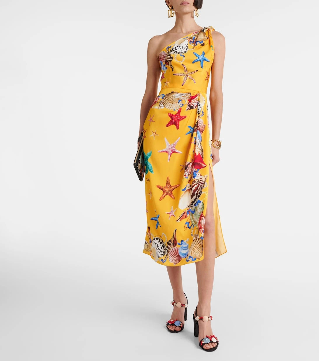 Dolce&Gabbana - Capri printed silk-blend midi dress