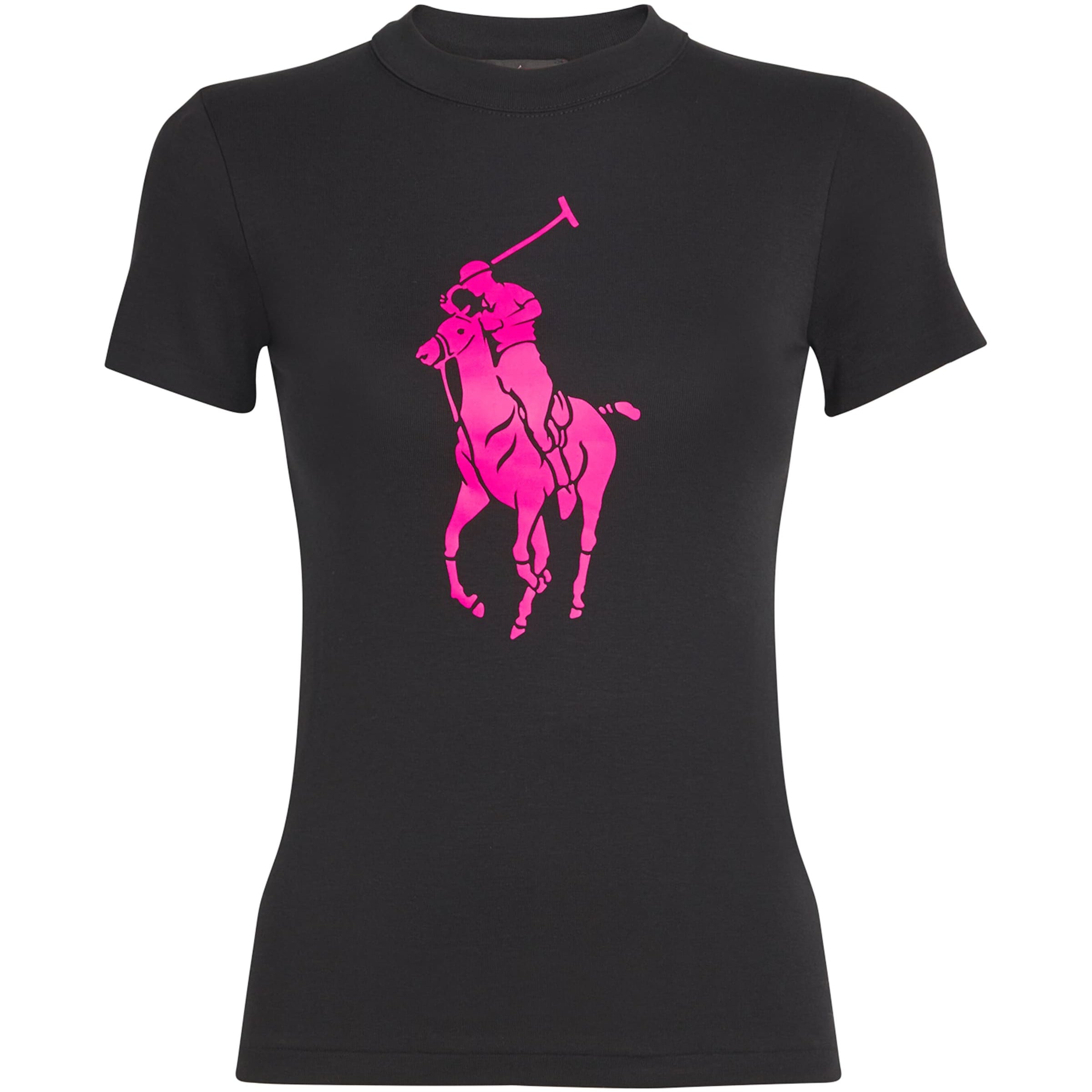 Polo Ralph Lauren Black Cotton Polo Pony T-Shirt