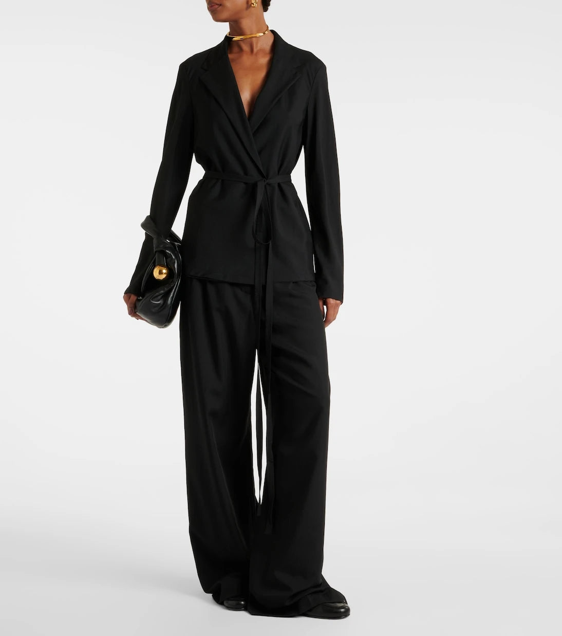 Joseph - Forest wool-blend voile wide-leg pants
