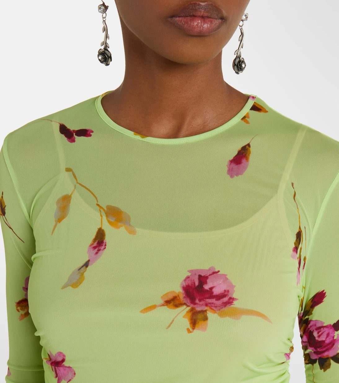 Blumarine - Floral jersey maxi dress