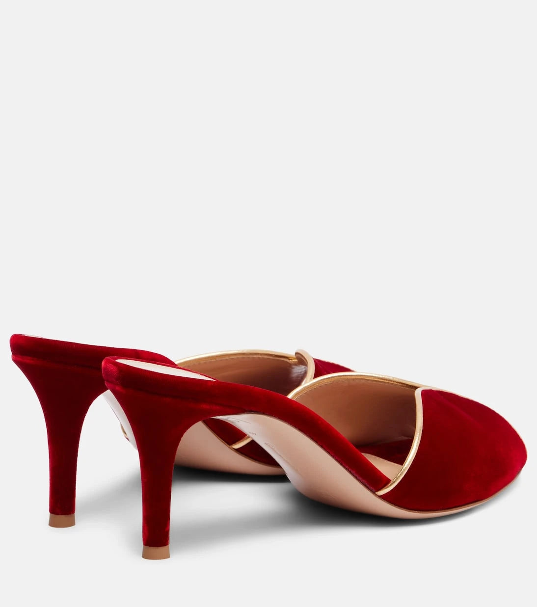 Gianvito Rossi - 70 leather-trimmed velvet mules
