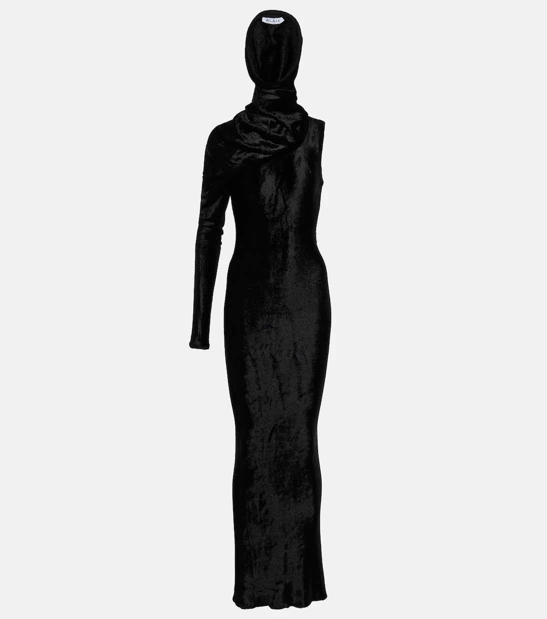 Alaïa - Hooded asymmetric gown
