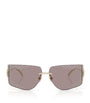 Jimmy Choo Gold Embellished Wire-Frame Sunglasses