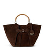Brown Suede Ralph Tote Bag