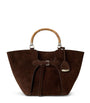 Brown Suede Ralph Tote Bag