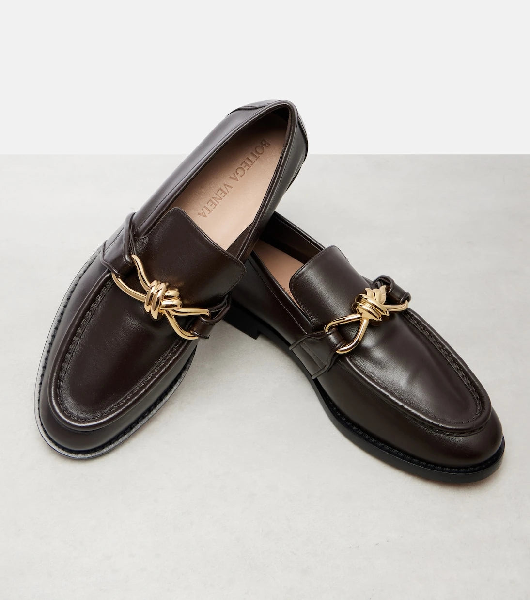 Bottega Veneta - Astaire Knot leather loafers