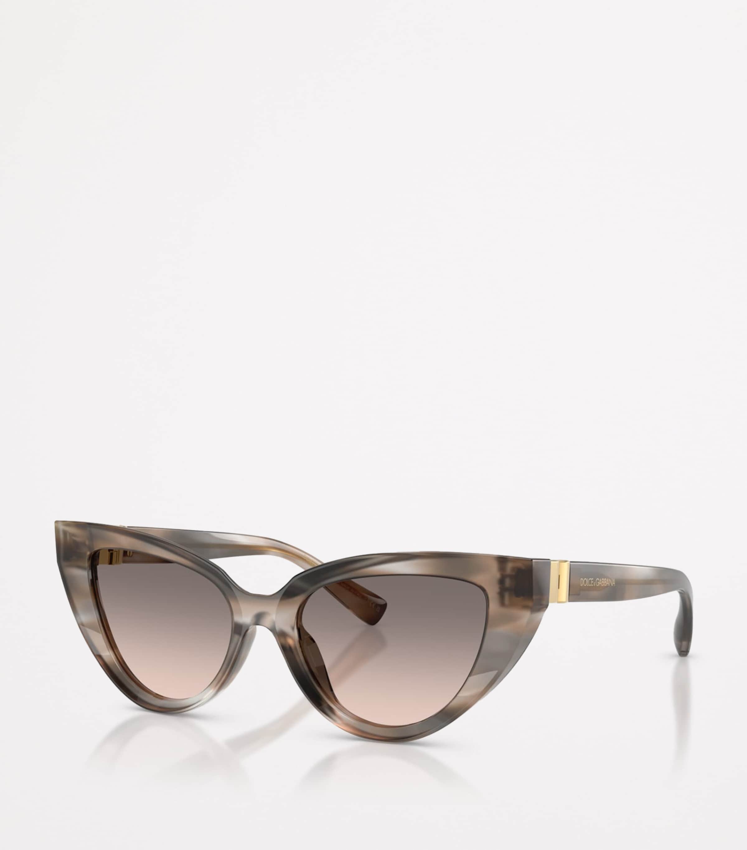 Dolce & Gabbana Grey Cat Eye Sunglasses