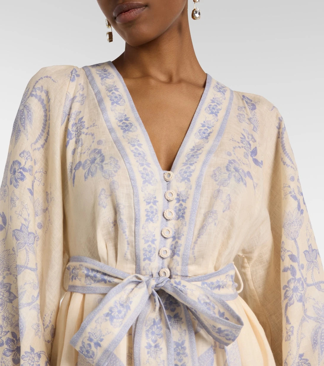Zimmermann - Indra floral linen minidress