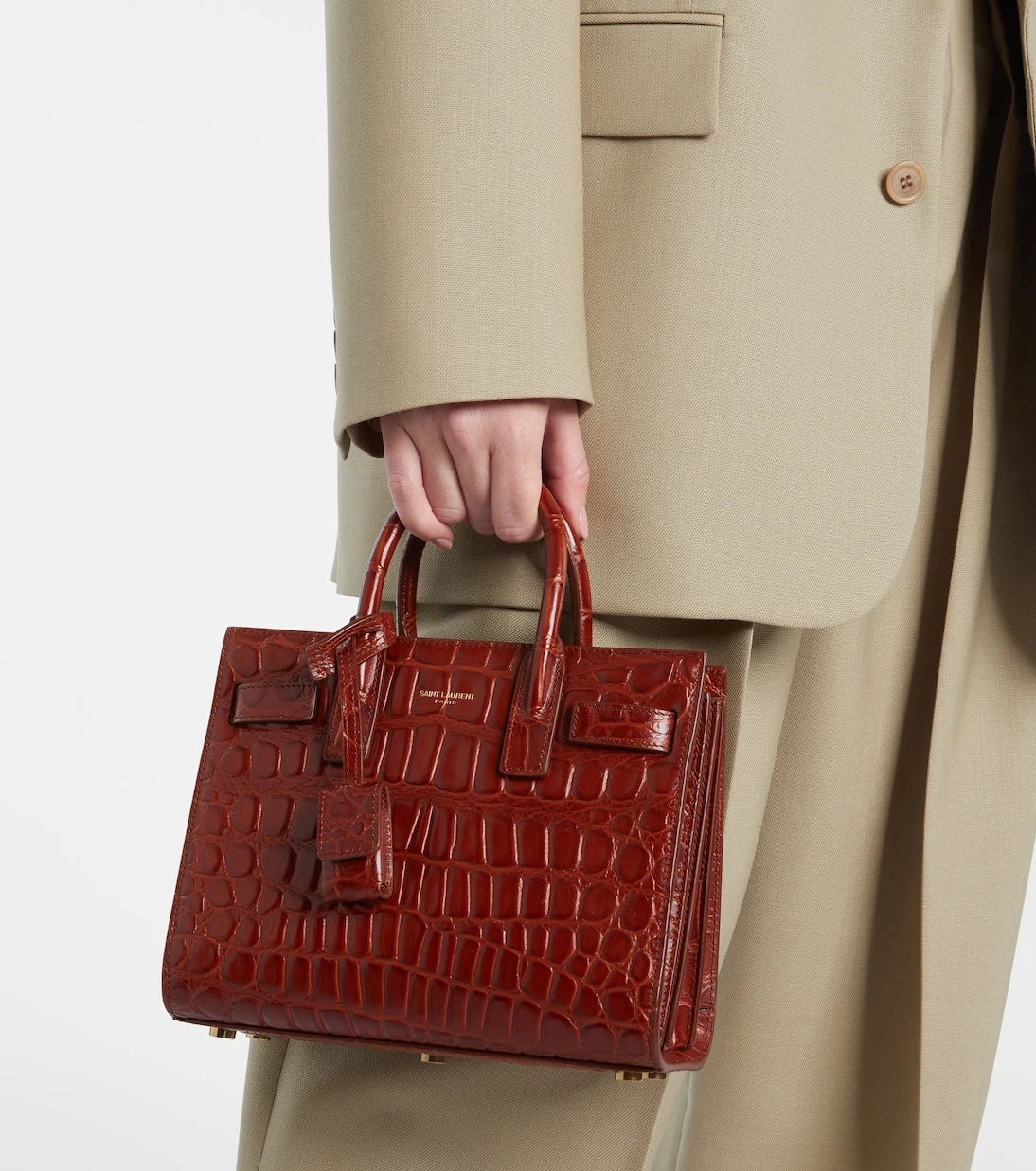 Saint Laurent - Sac De Jour Nano leather top-handle bag