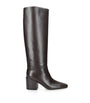 Dear Frances Brown Leather Alma Knee High Boots 70