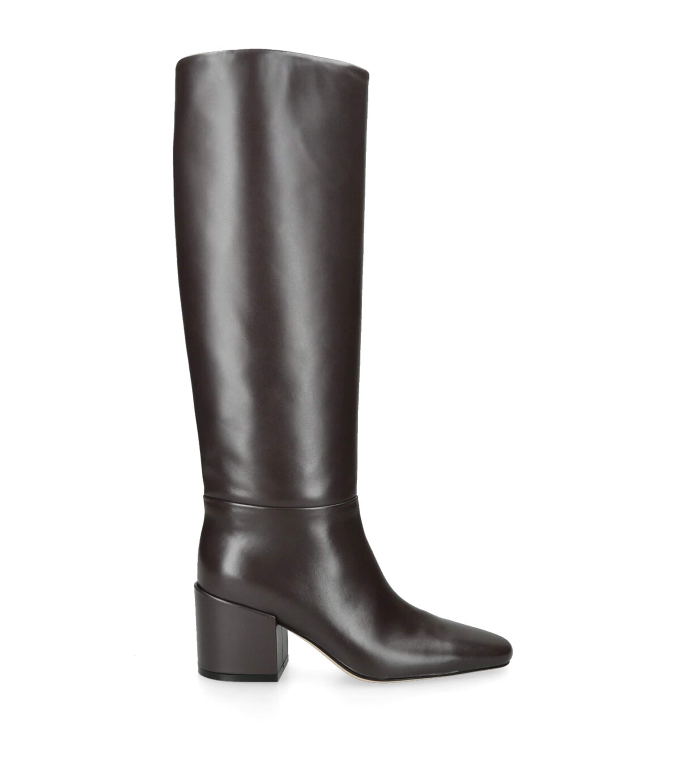 Dear Frances Brown Leather Alma Knee High Boots 70