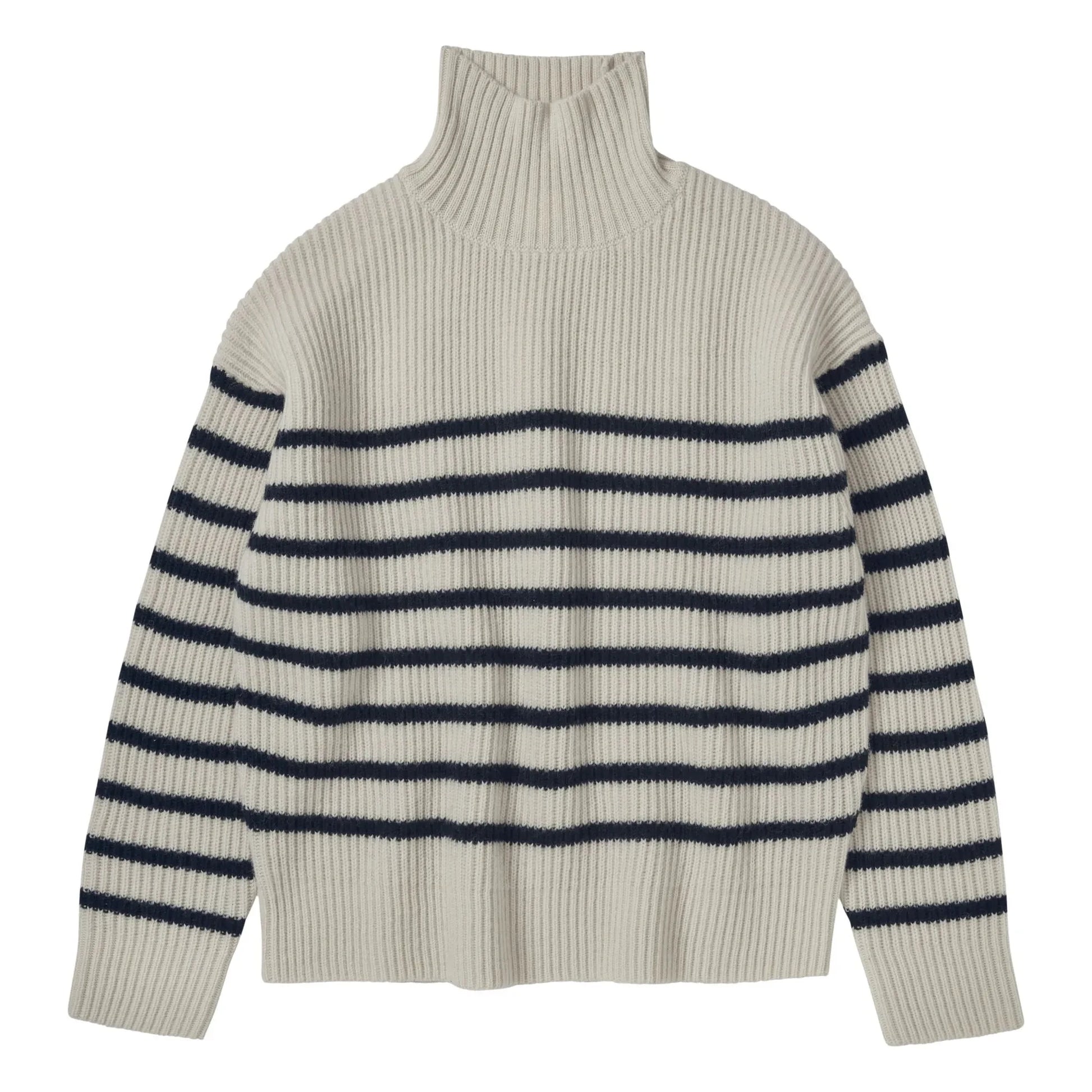 FUB - Marinière Wool Sweater - Women's Collection | Ecru