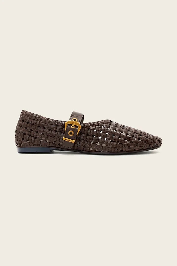 AllSaints балеринки от кожа Sabine Woven Flat