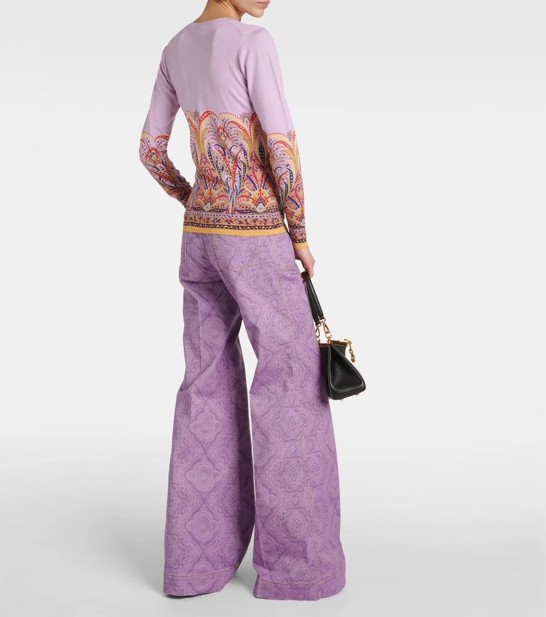 Etro - Printed silk-blend sweater