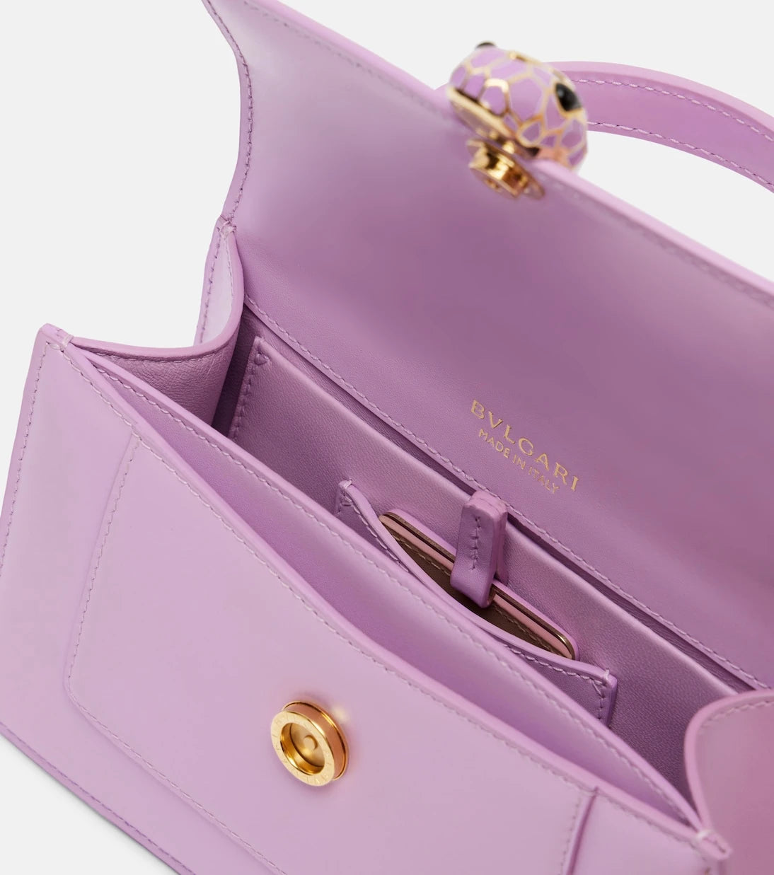 Bvlgari - Serpenti Forever Mini leather top-handle bag