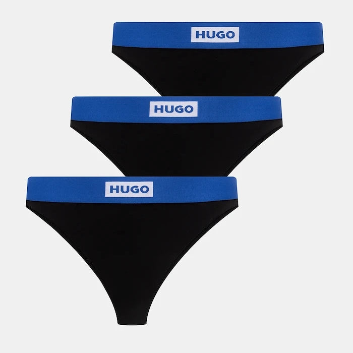 Прашки Hugo Blue TRIPLET BLUE THONG (3 броя)