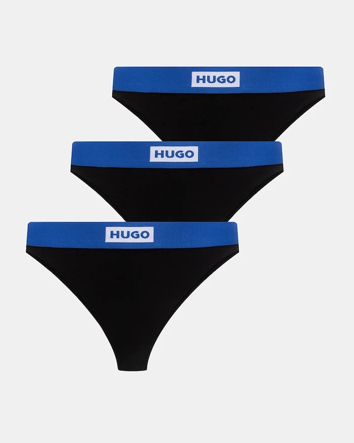 Прашки Hugo Blue TRIPLET BLUE THONG (3 броя)