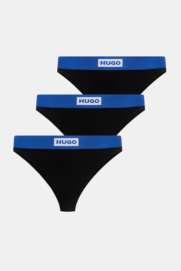 Прашки Hugo Blue TRIPLET BLUE THONG (3 броя)