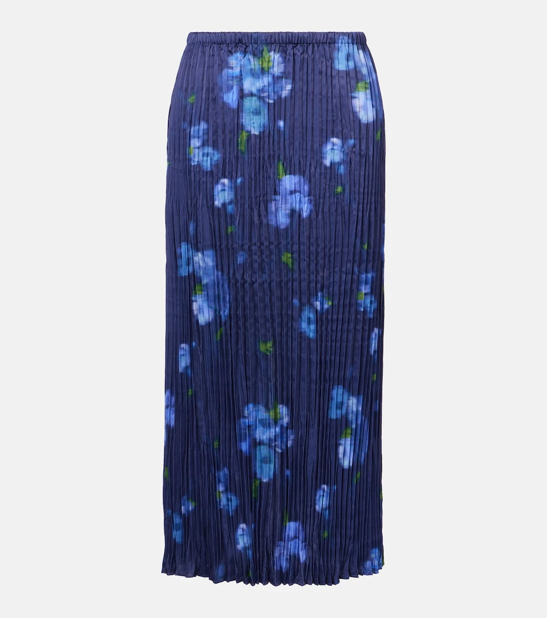 Vince - Poppy Blur plissé midi skirt