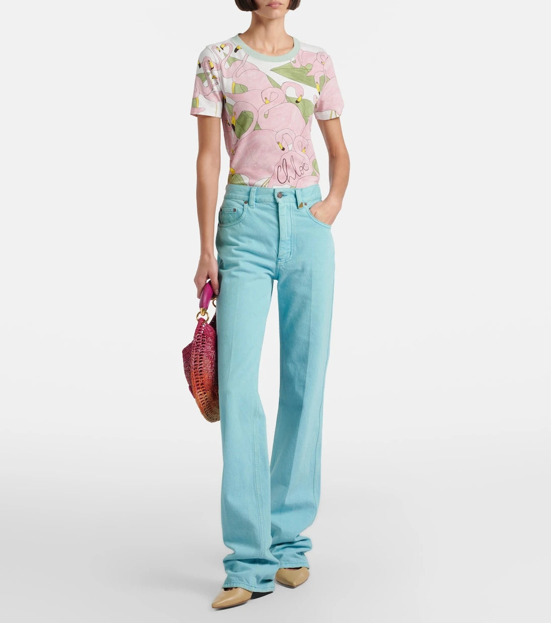 Chloé - High-rise straight jeans